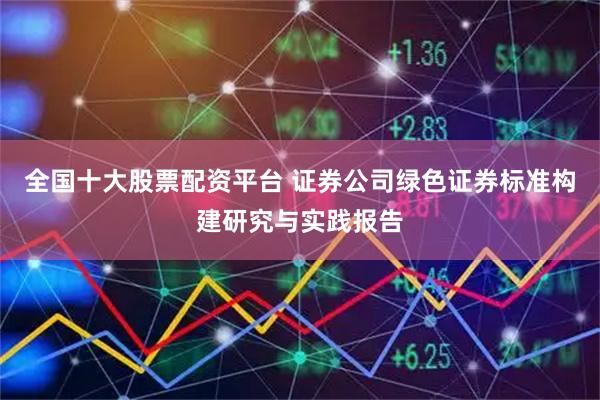 全国十大股票配资平台 证券公司绿色证券标准构建研究与实践报告